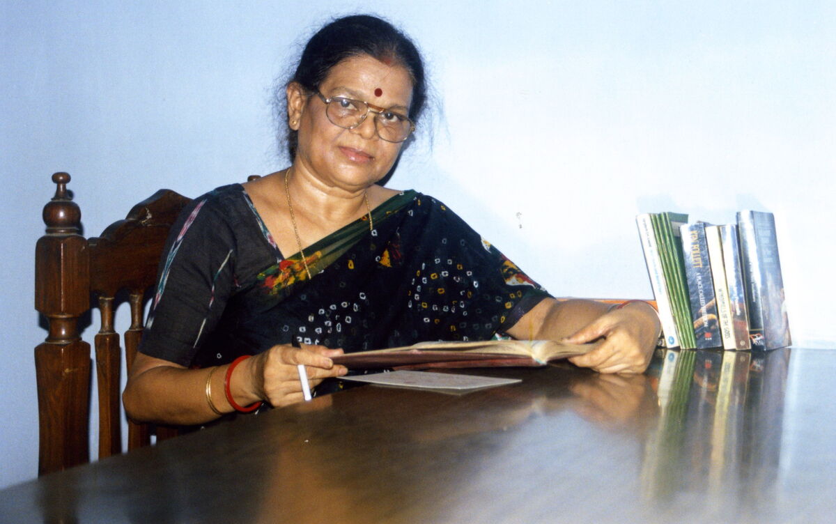Kanan at her writing desk